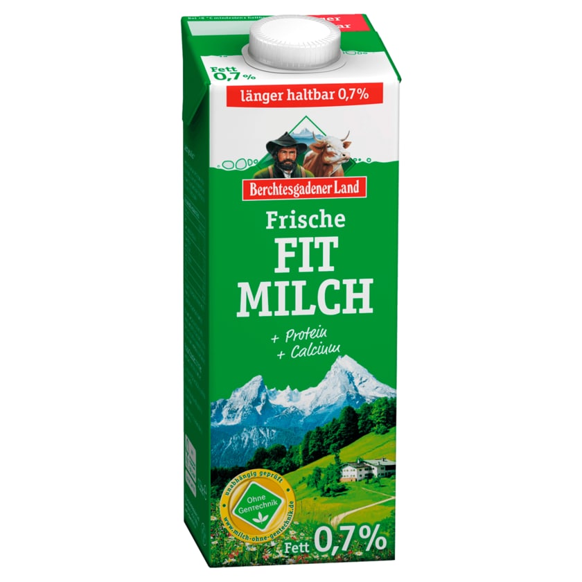 Berchtesgadener Land Frische Bergbauern Frühstücksmilch 0,7% 1l